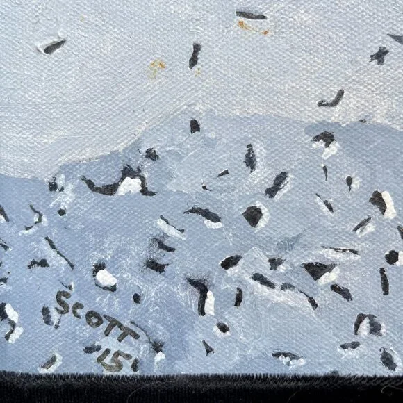 Framed Original Oil Painting on Canvas - Fox in Santa Fe New Mexico - Picture 4 of 15